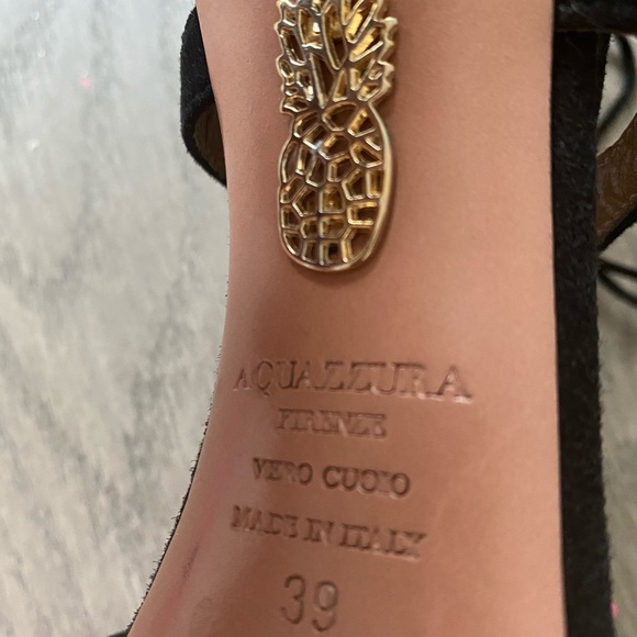 Aquazurra suede strappy sandal - Picture 4 of 5